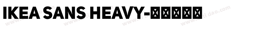 IKEA Sans Heavy字体转换